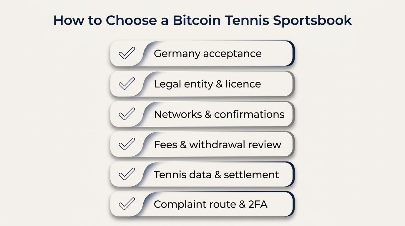 How to choose a Bitcoin tennis sportsbook in Germany